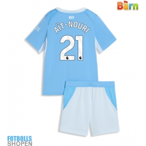 Billiga Manchester City Rayan Ait-Nouri #21 Hemmatröja Barn 2026-27 Kortärmad (+ Korta byxor)